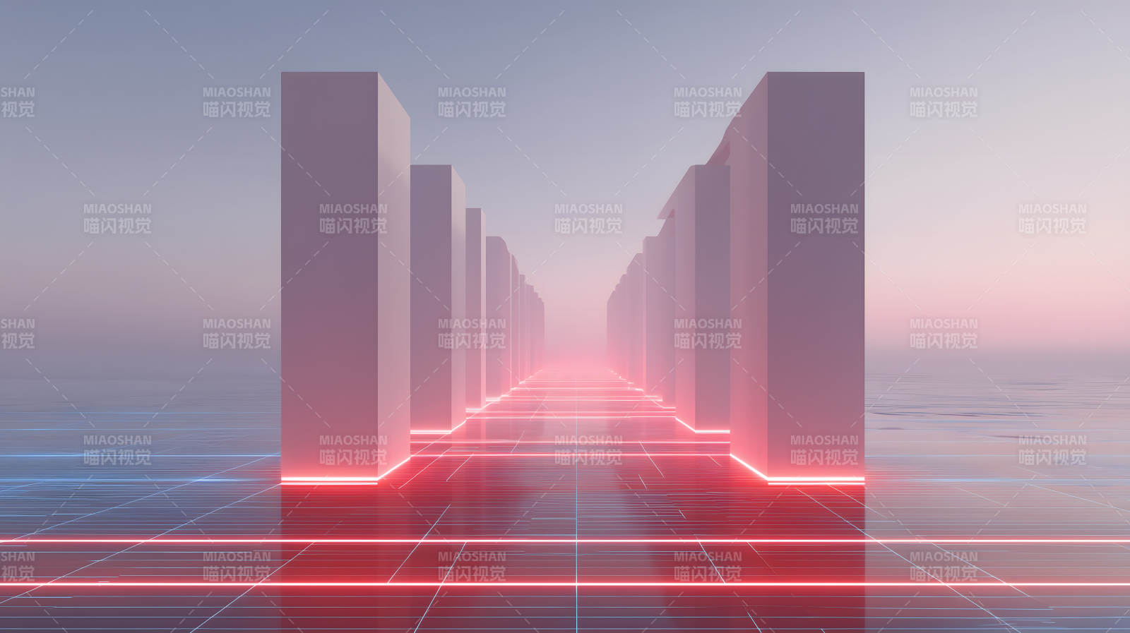 未来城市空间光线图片