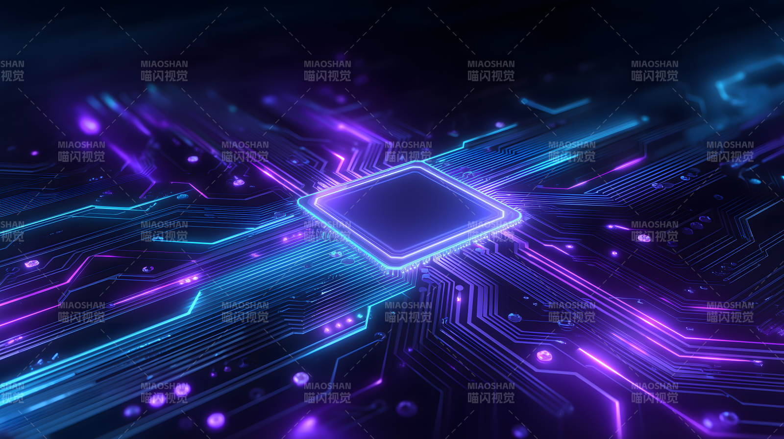 电路板芯片科技感十足图片