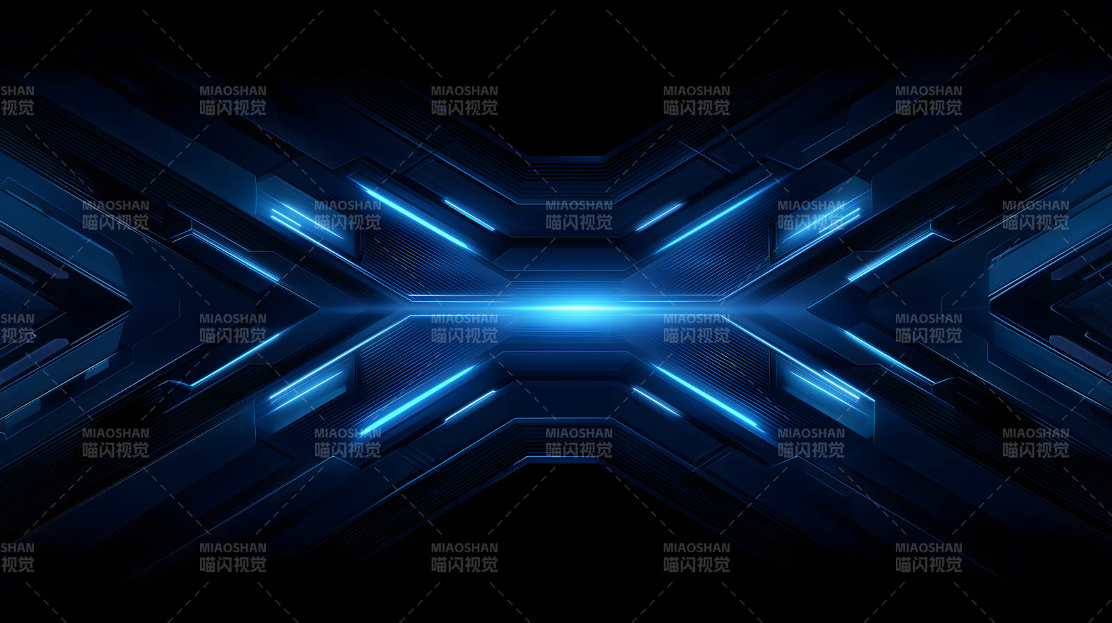 未来科技蓝色光效背景图片