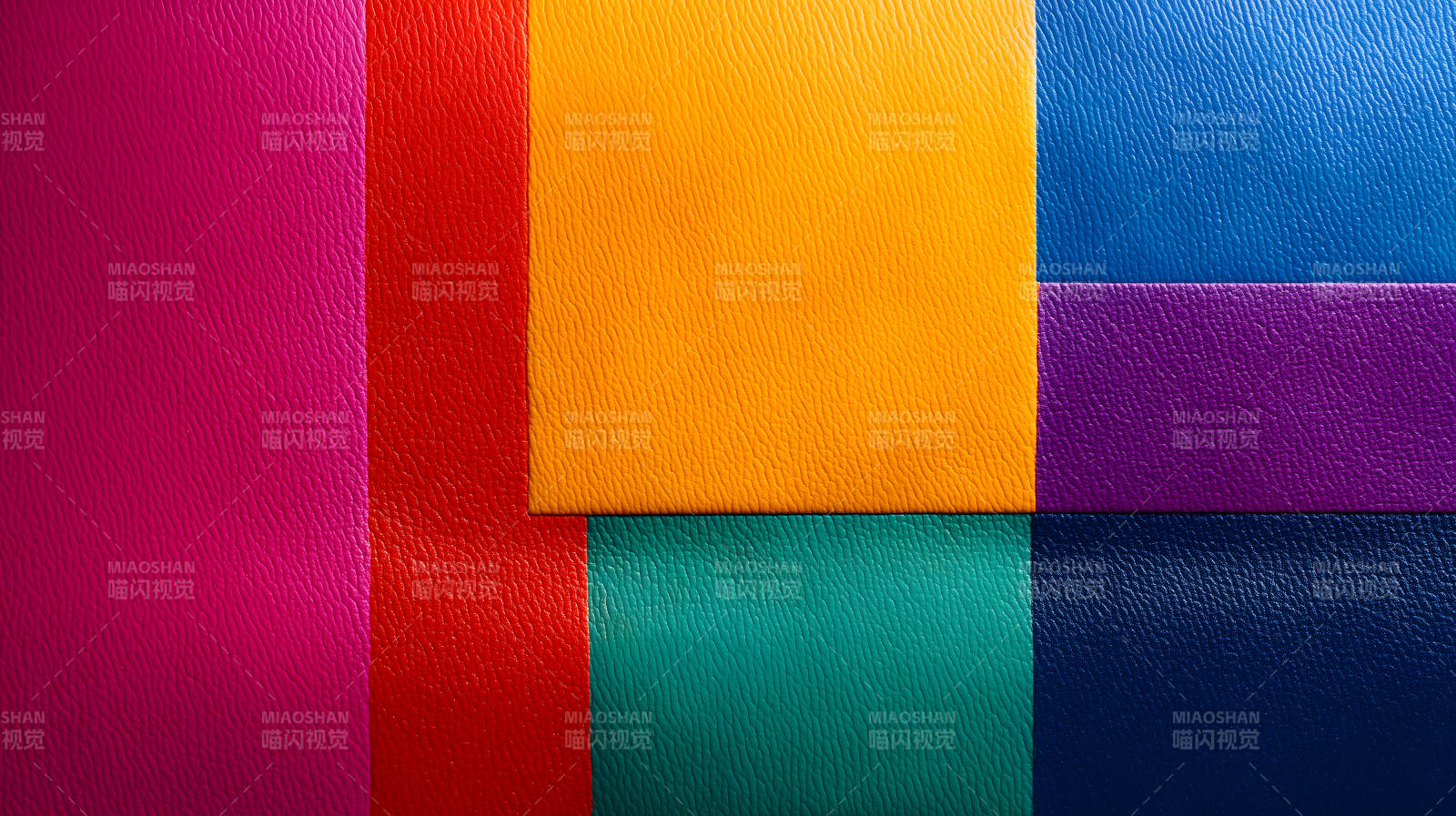 色彩鲜艳的几何拼贴图片