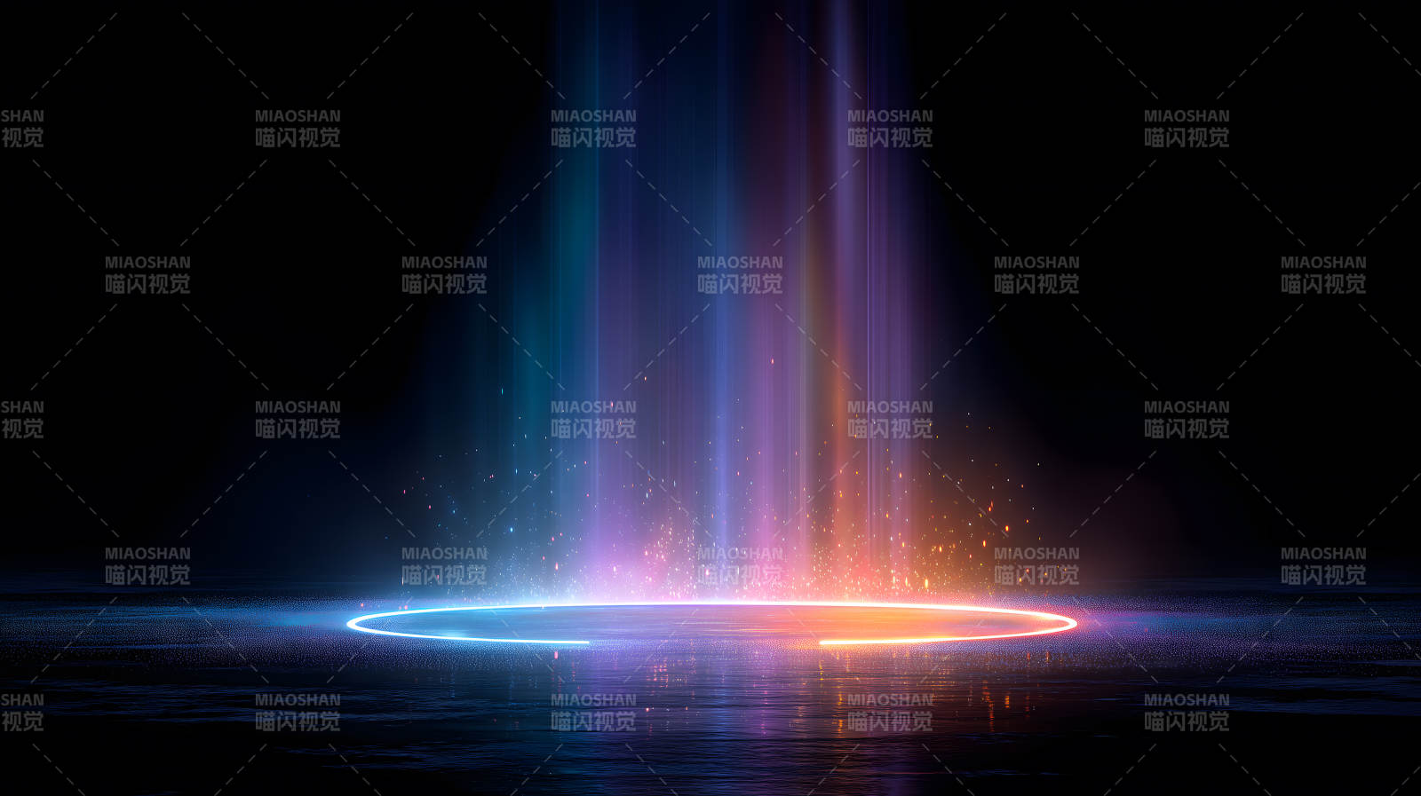 炫彩光束舞台特效图片