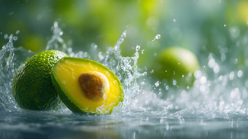 牛油果鲜美特写图片