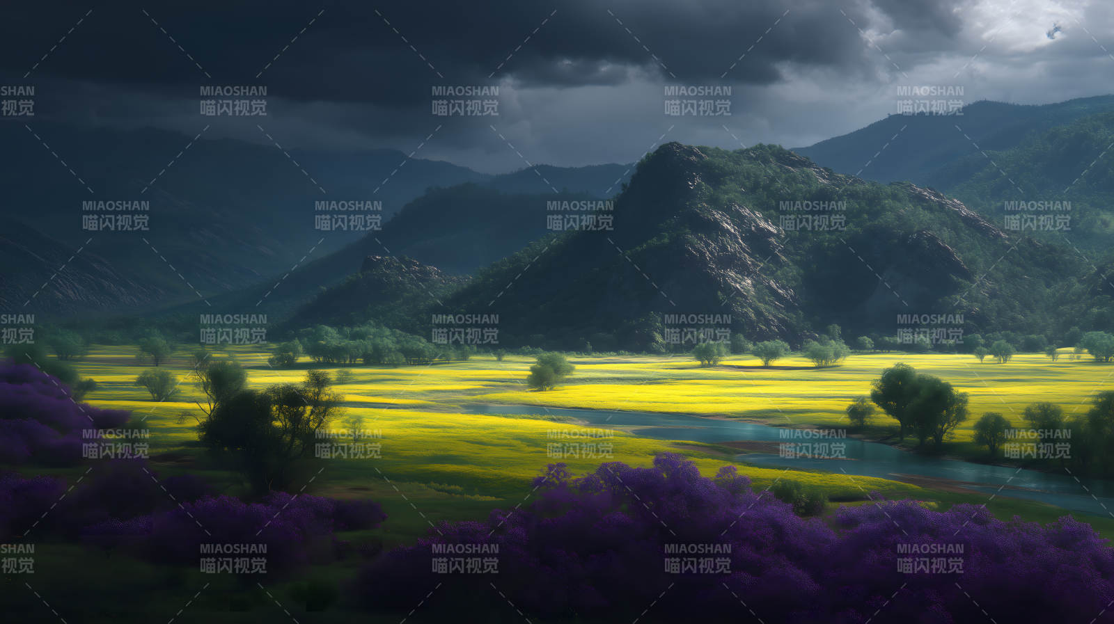 山水田园风光景色壮丽图片