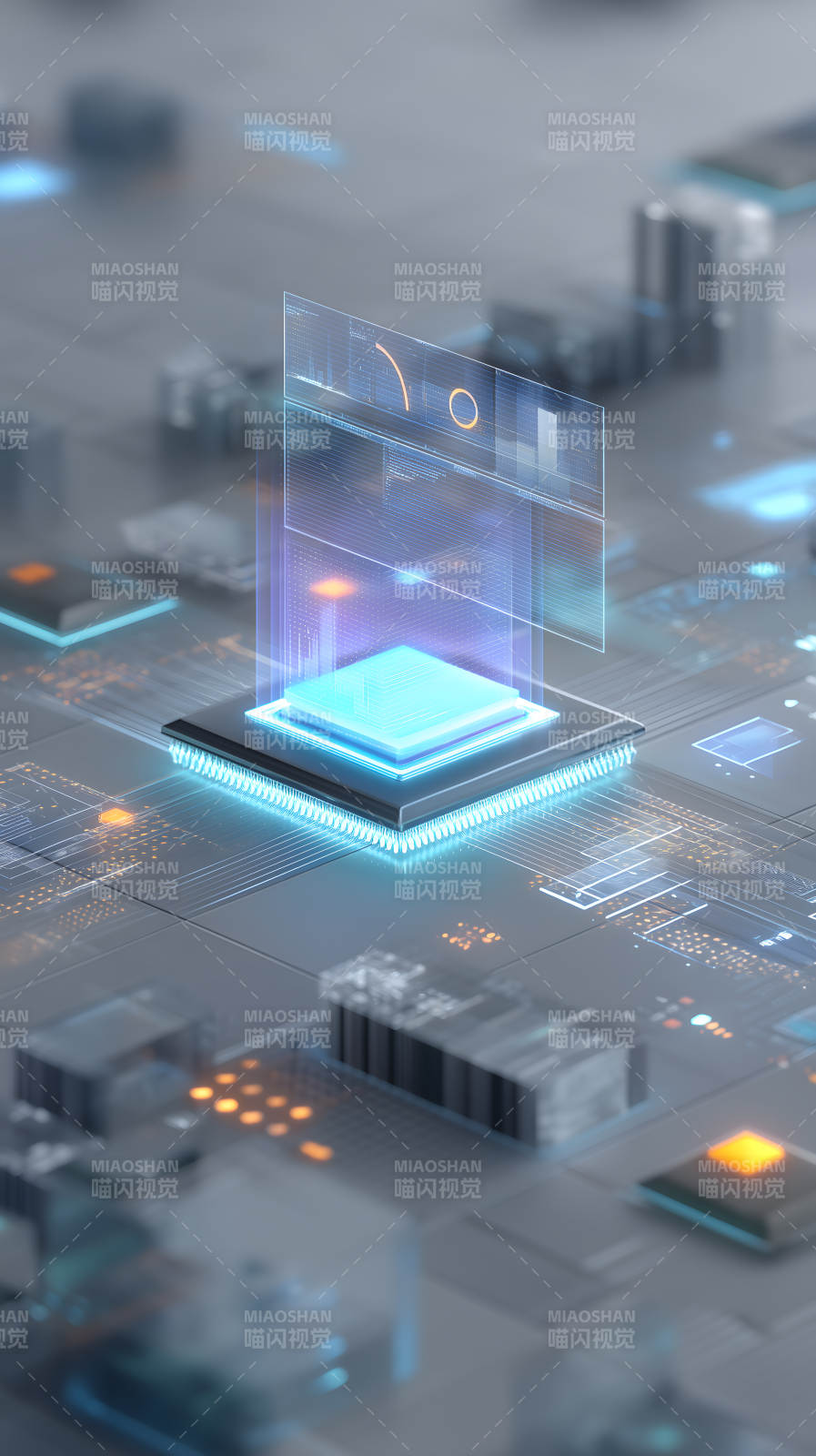 芯片科技数据分析图片