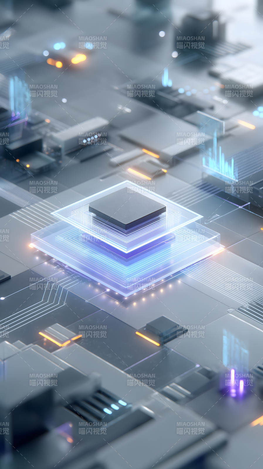 未来科技芯片设计图片