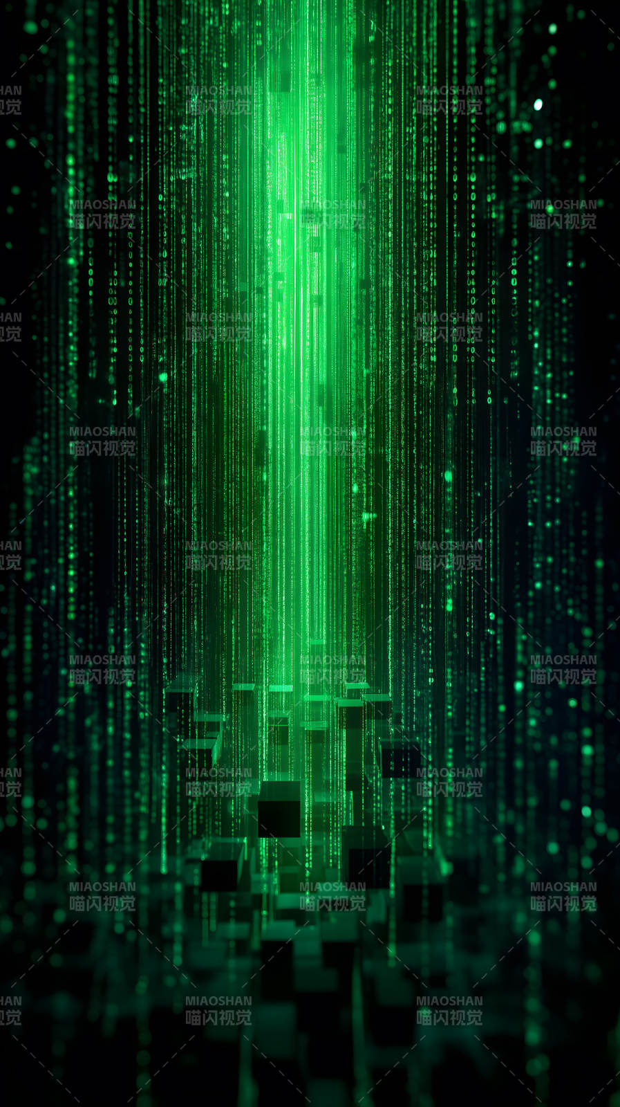 数字瀑布数据流图片