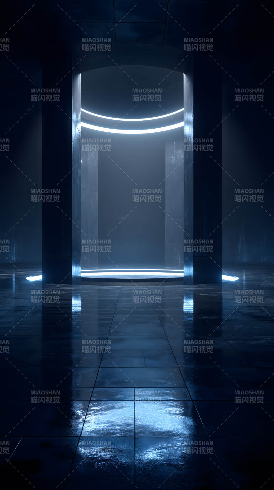 深邃空间发光体图片