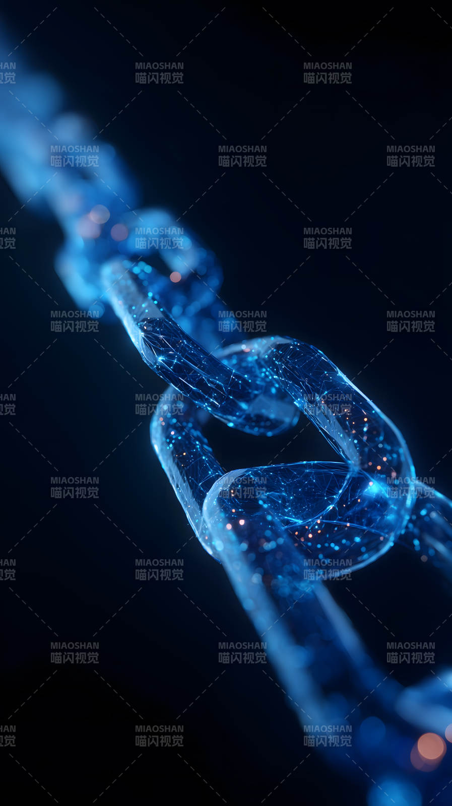 数字链条科技感图片