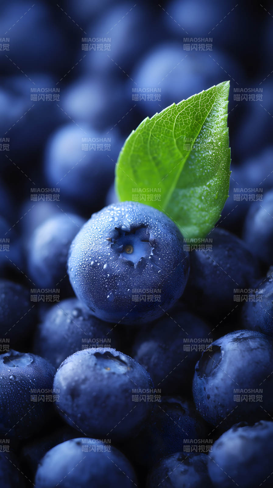 蓝莓特写清新自然图片