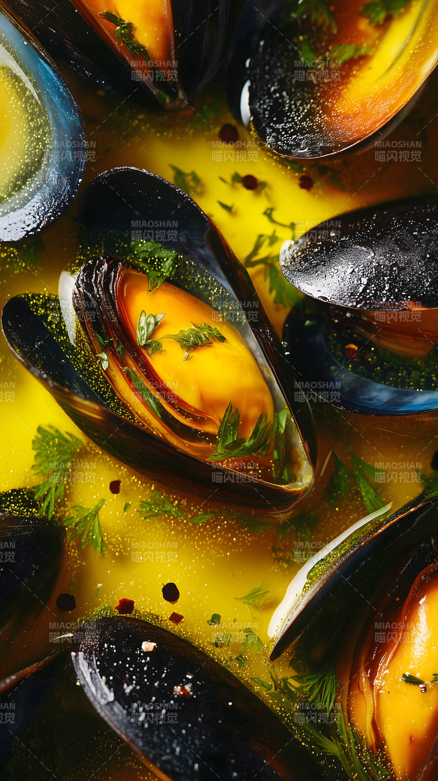 美味海鲜烩饭特写图片