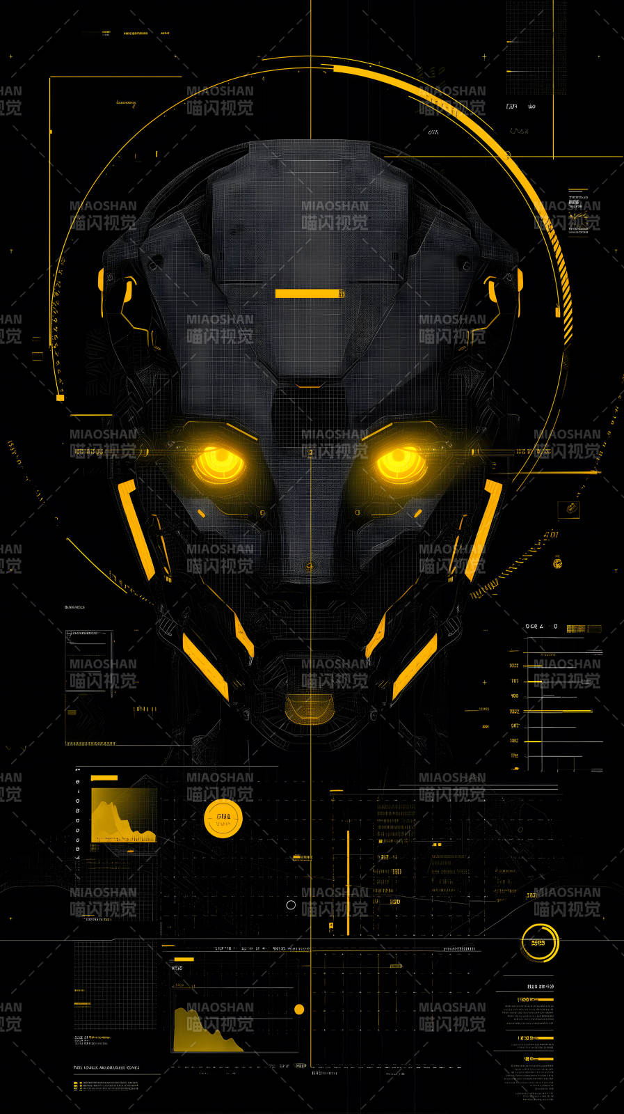 机械头盔科技感视觉图片