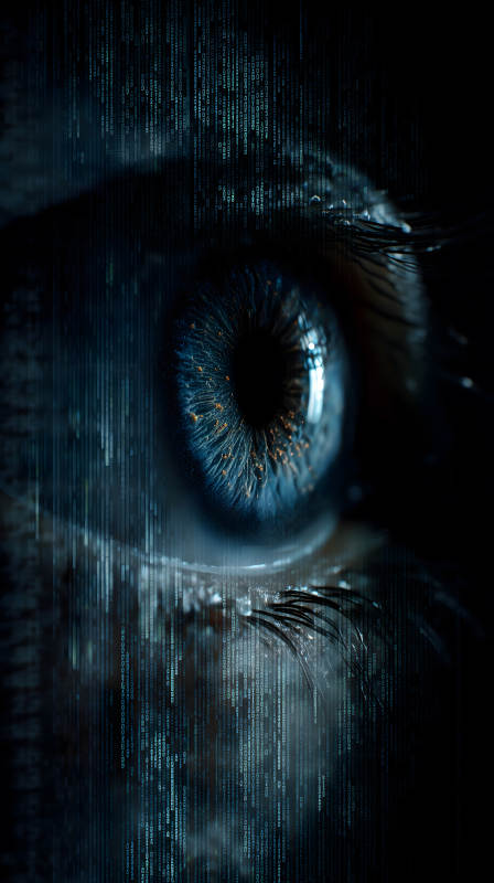 蓝眼数据矩阵图片