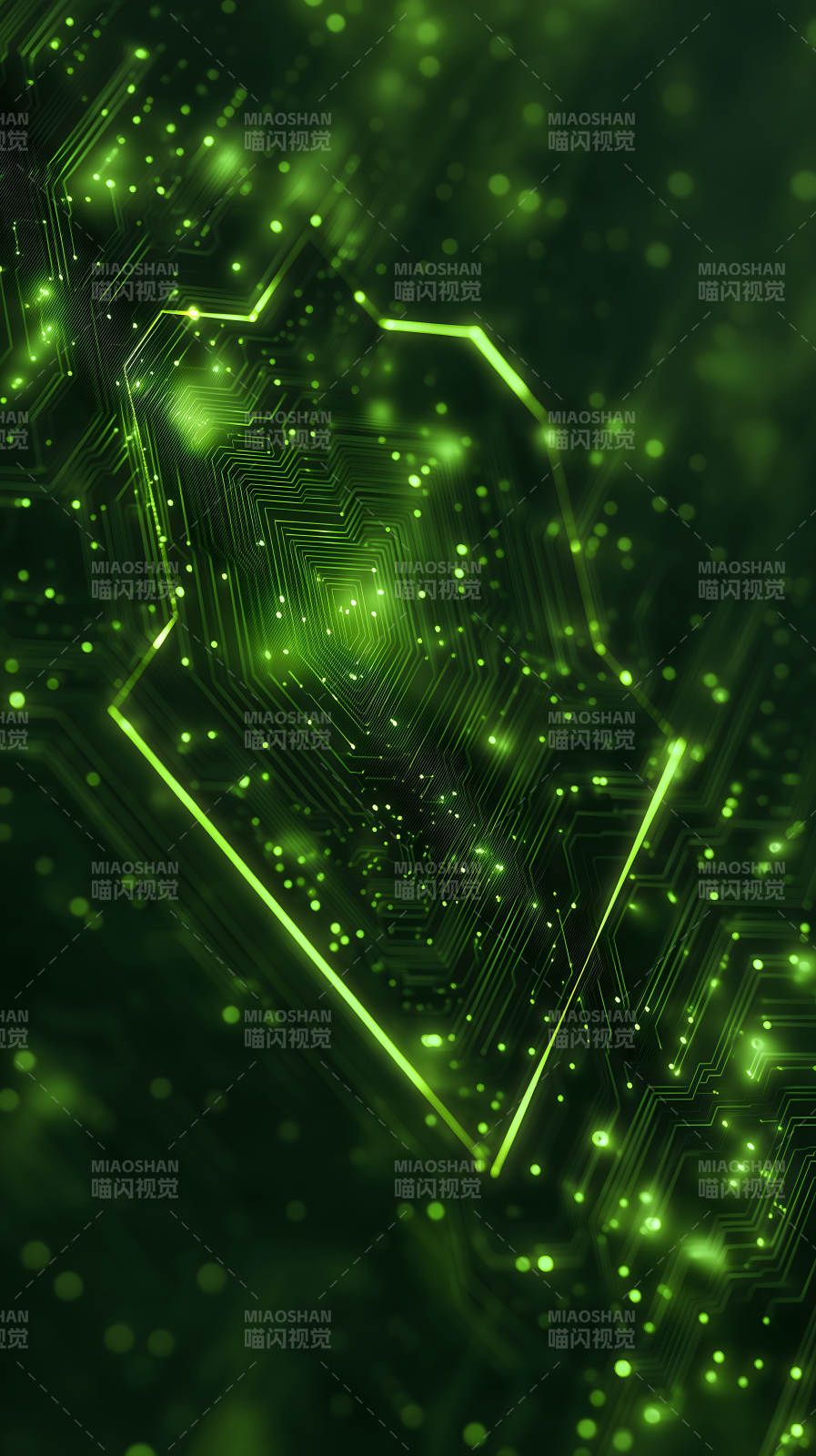 绿色电路板图片