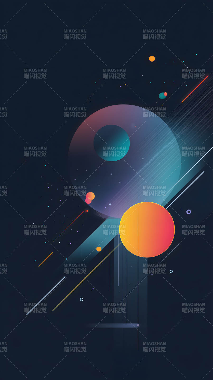 抽象几何星空图片