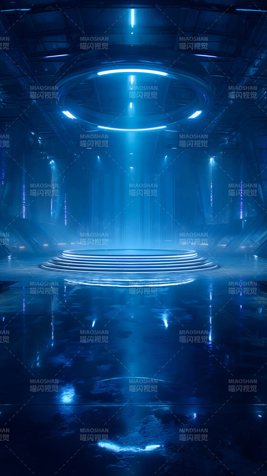 未来科幻空间蓝光图片