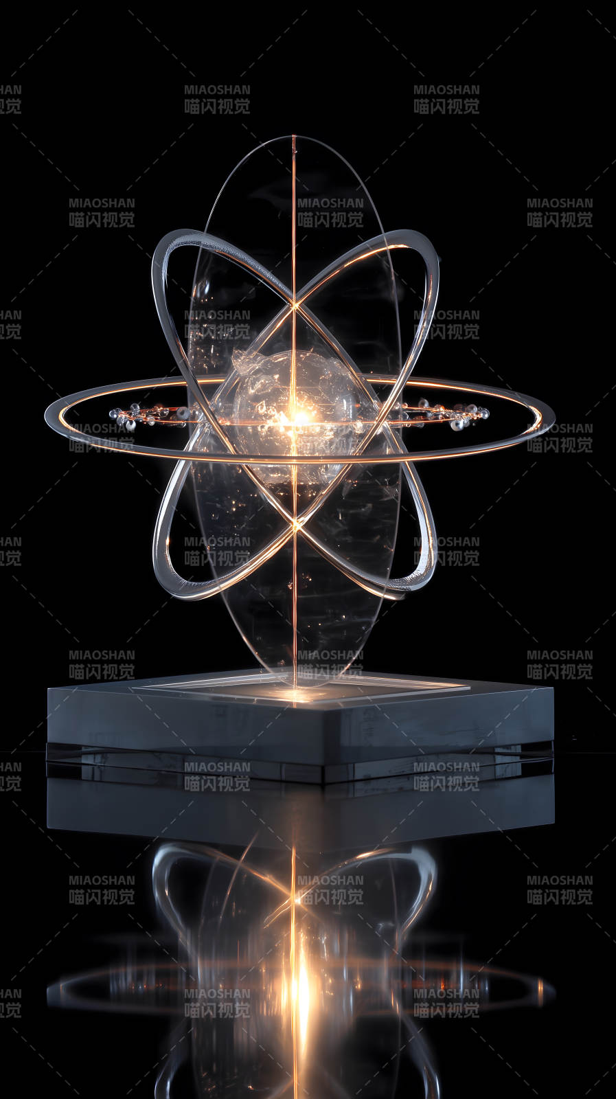 发光雕塑艺术品图片