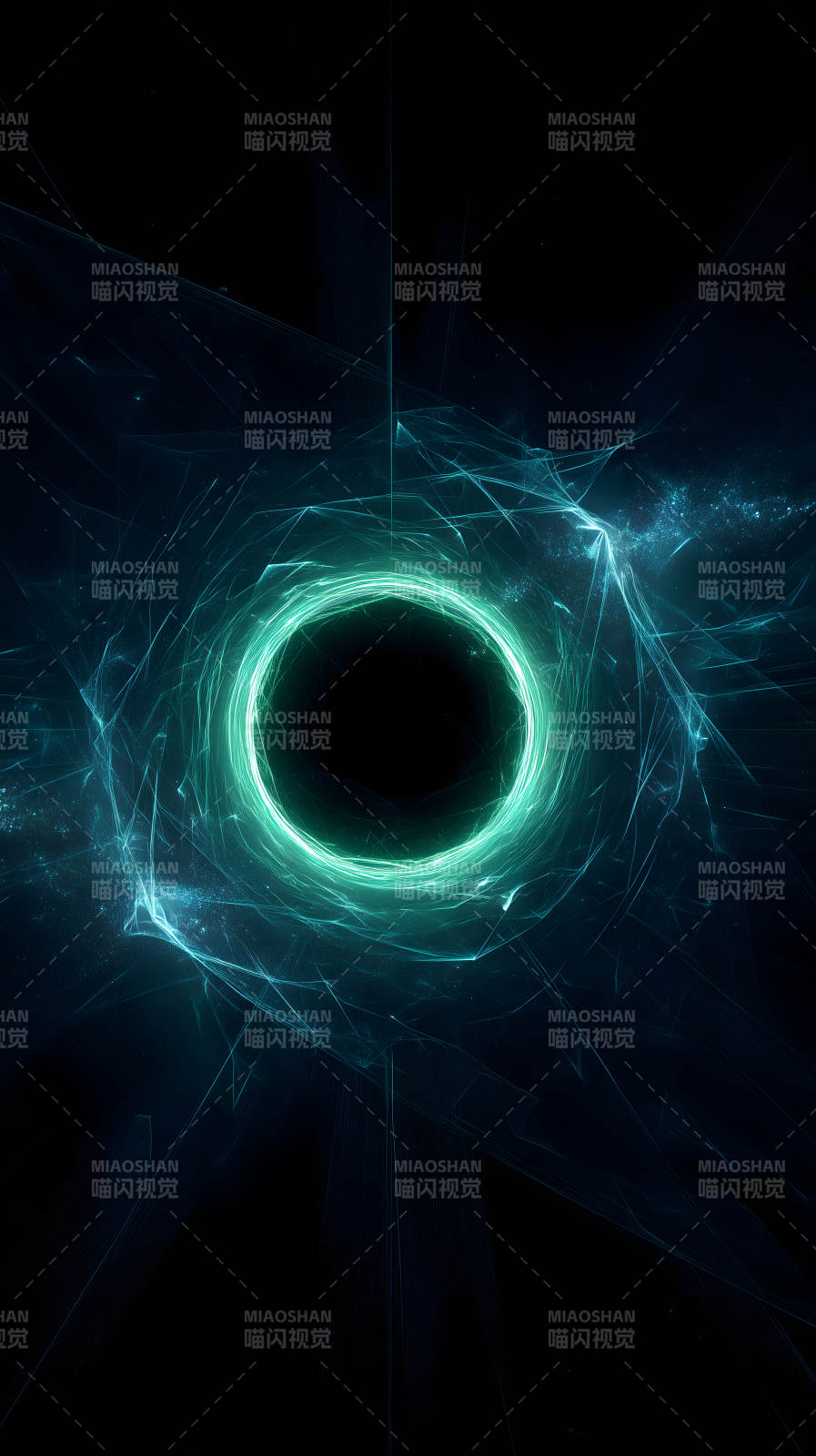 深邃宇宙黑洞能量涌动图片