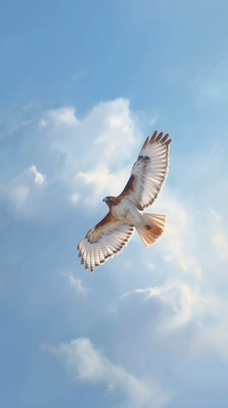 翱翔天际的鹰隼图片