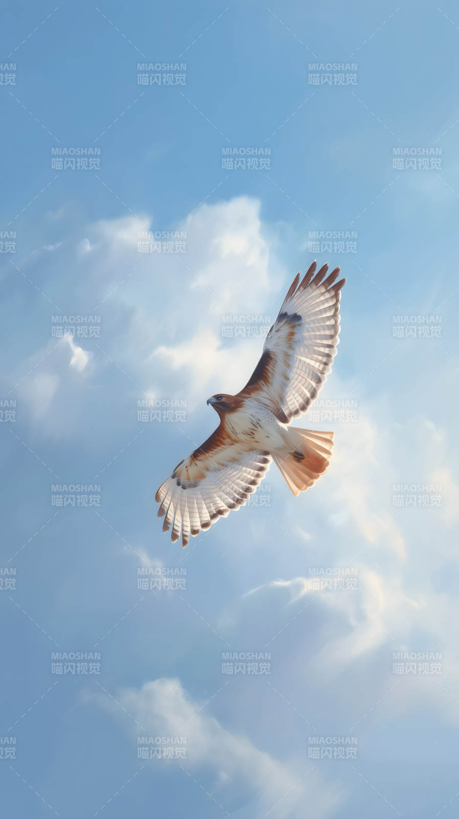 翱翔天际的鹰隼图片