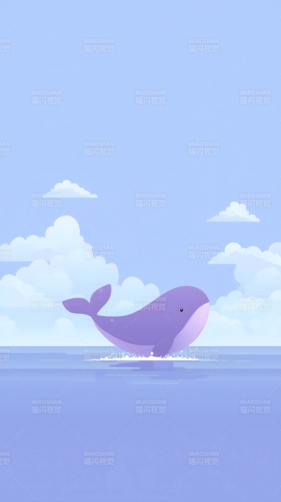 鲸鱼跃出水面图片