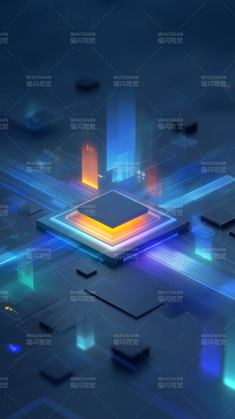 芯片科技未来感图片