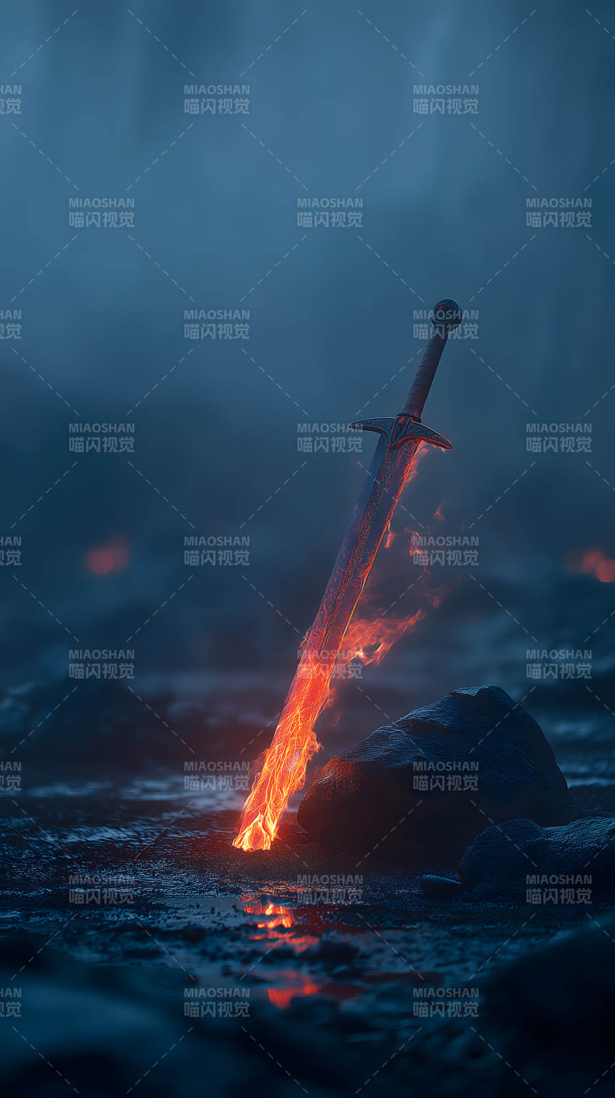 火剑插地末日景象图片