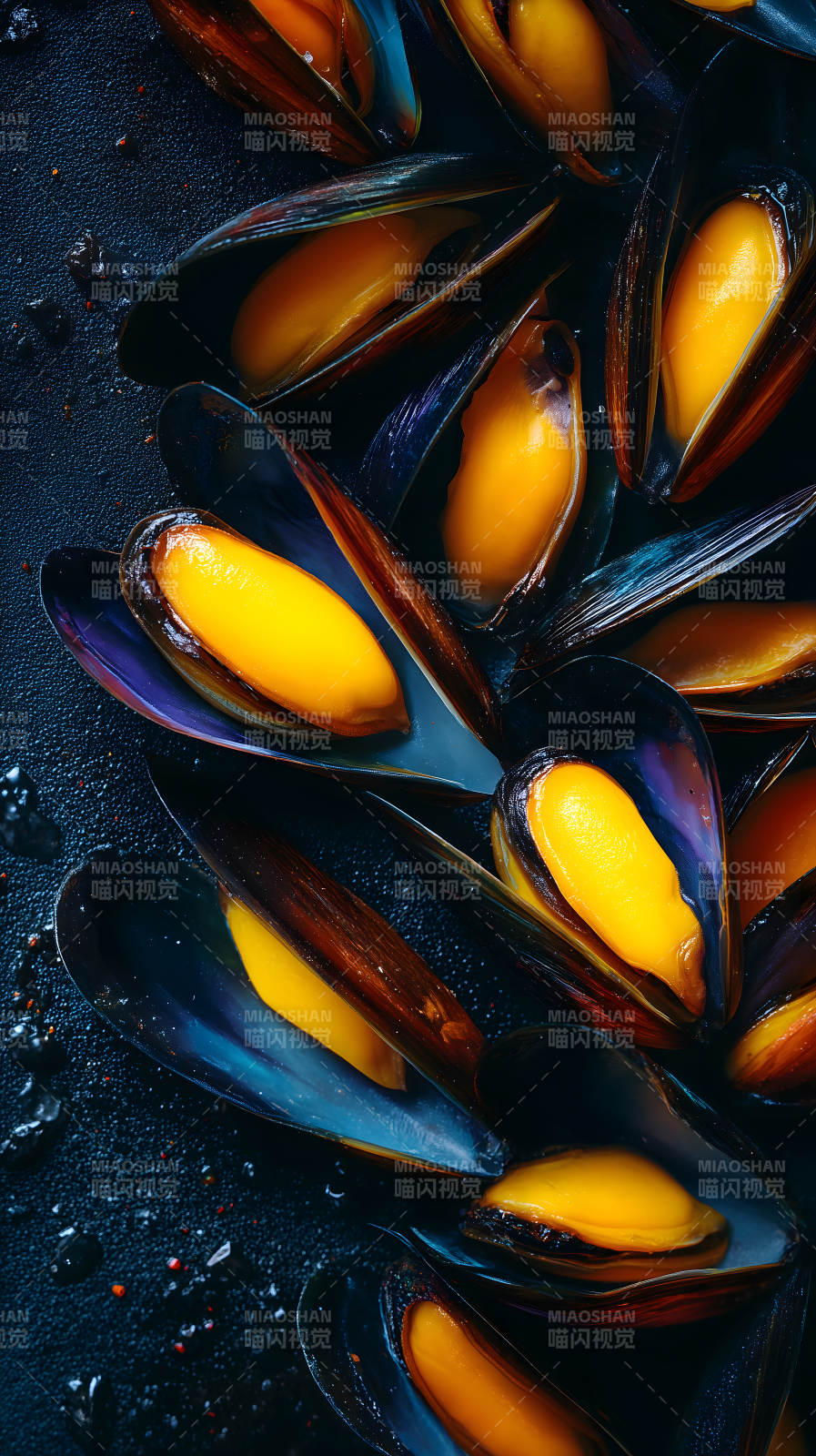 鲜美饱满的青口图片