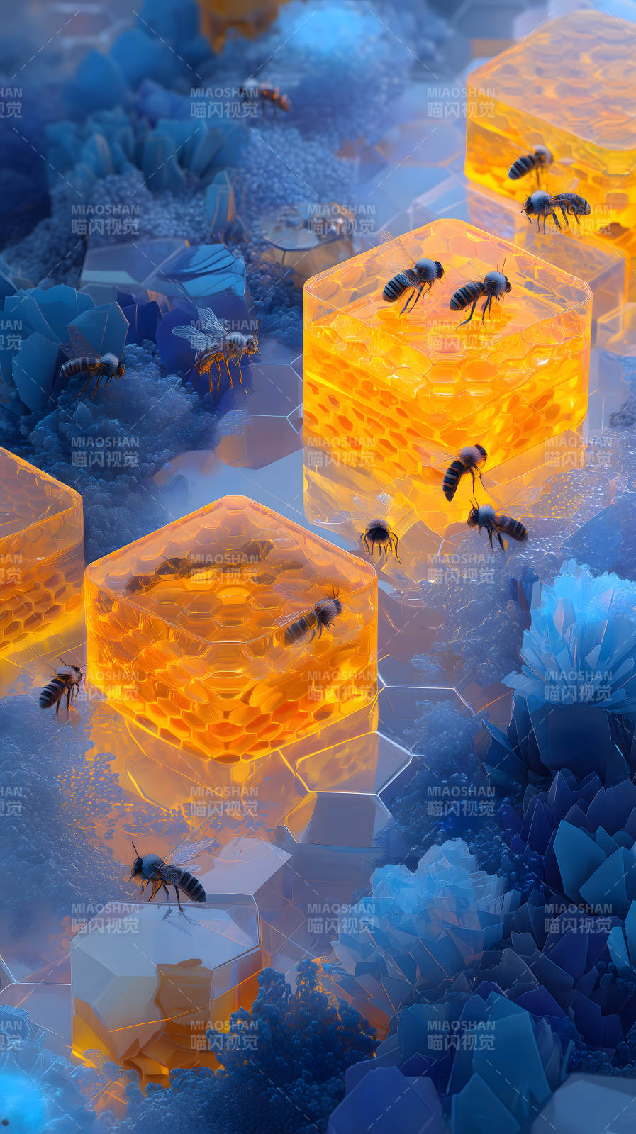 蜂巢奇观琥珀世界图片