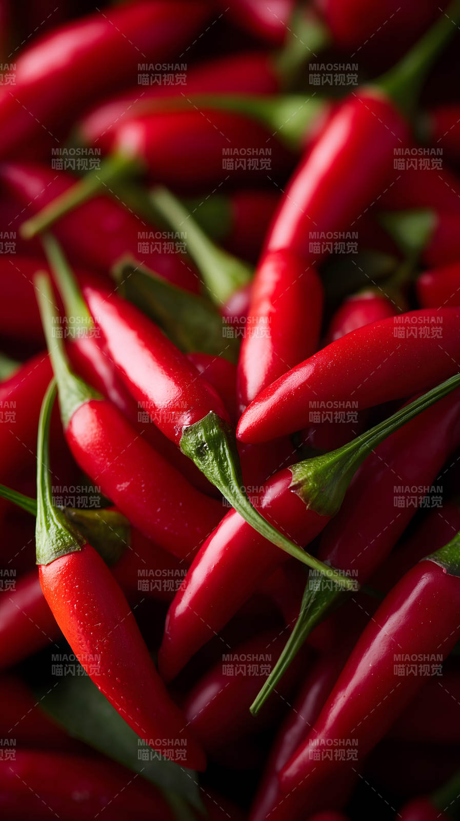 红辣椒特写鲜艳欲滴图片