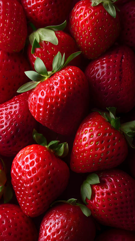 鲜美草莓特写图片