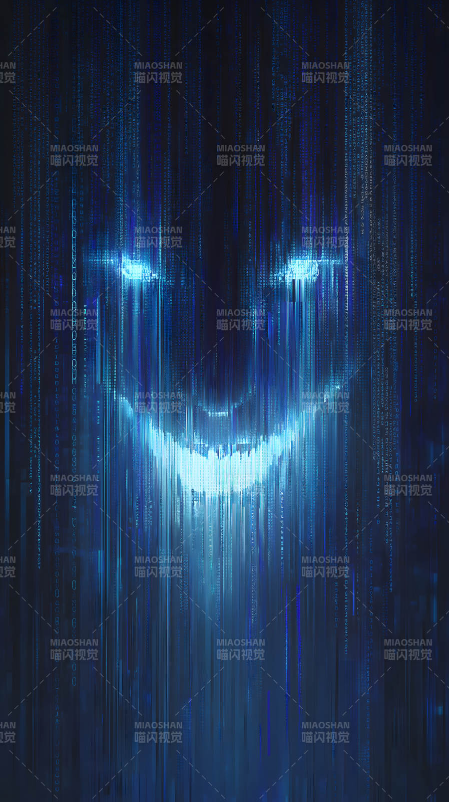 赛博朋克笑脸代码图片