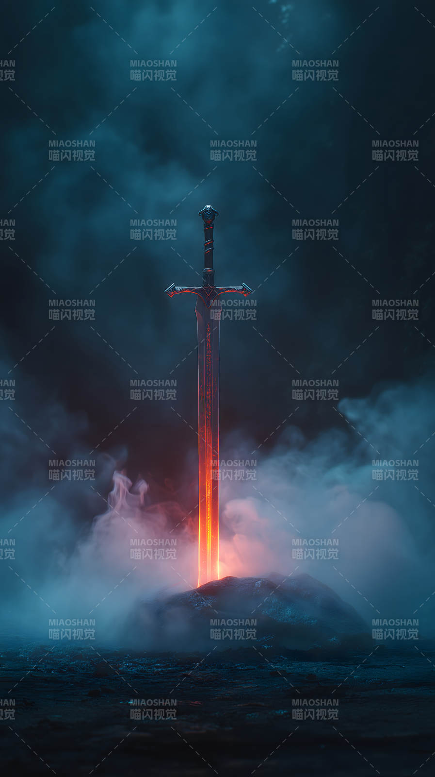 剑中烈焰氛围感图片