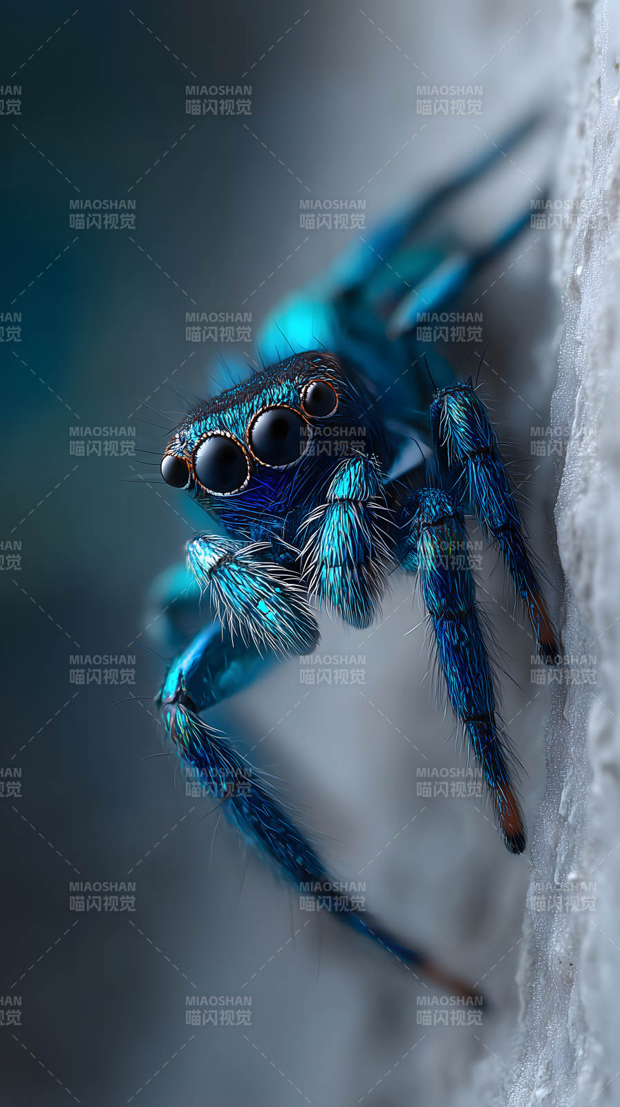 蓝蜘蛛特写图片