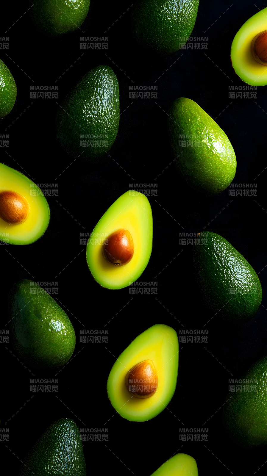鲜美牛油果特写图片