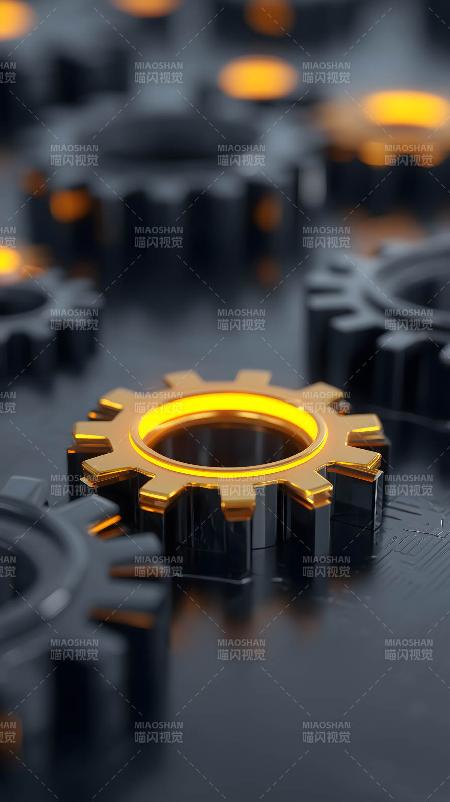 齿轮科技细节抽象图片