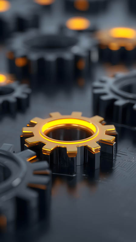 齿轮科技细节抽象图片