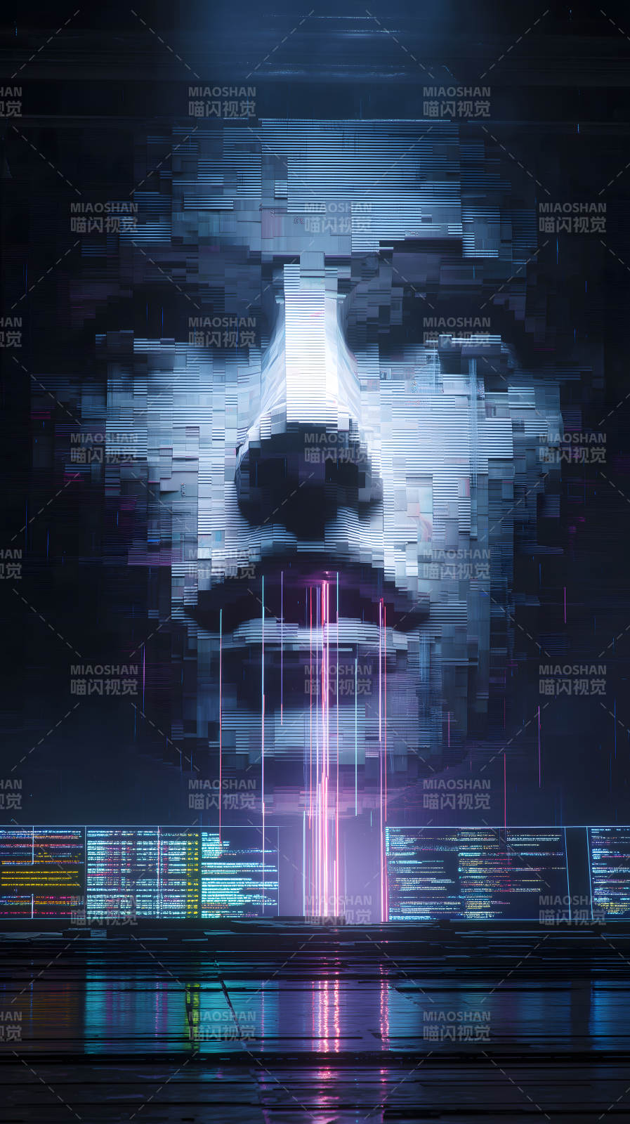 数字面孔科技感图片