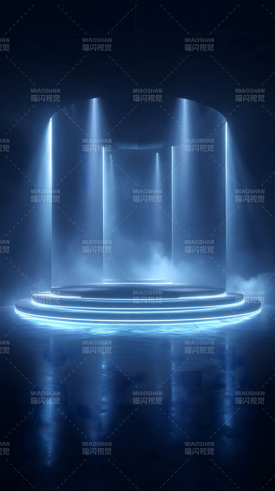 未来感舞台灯光效果图片