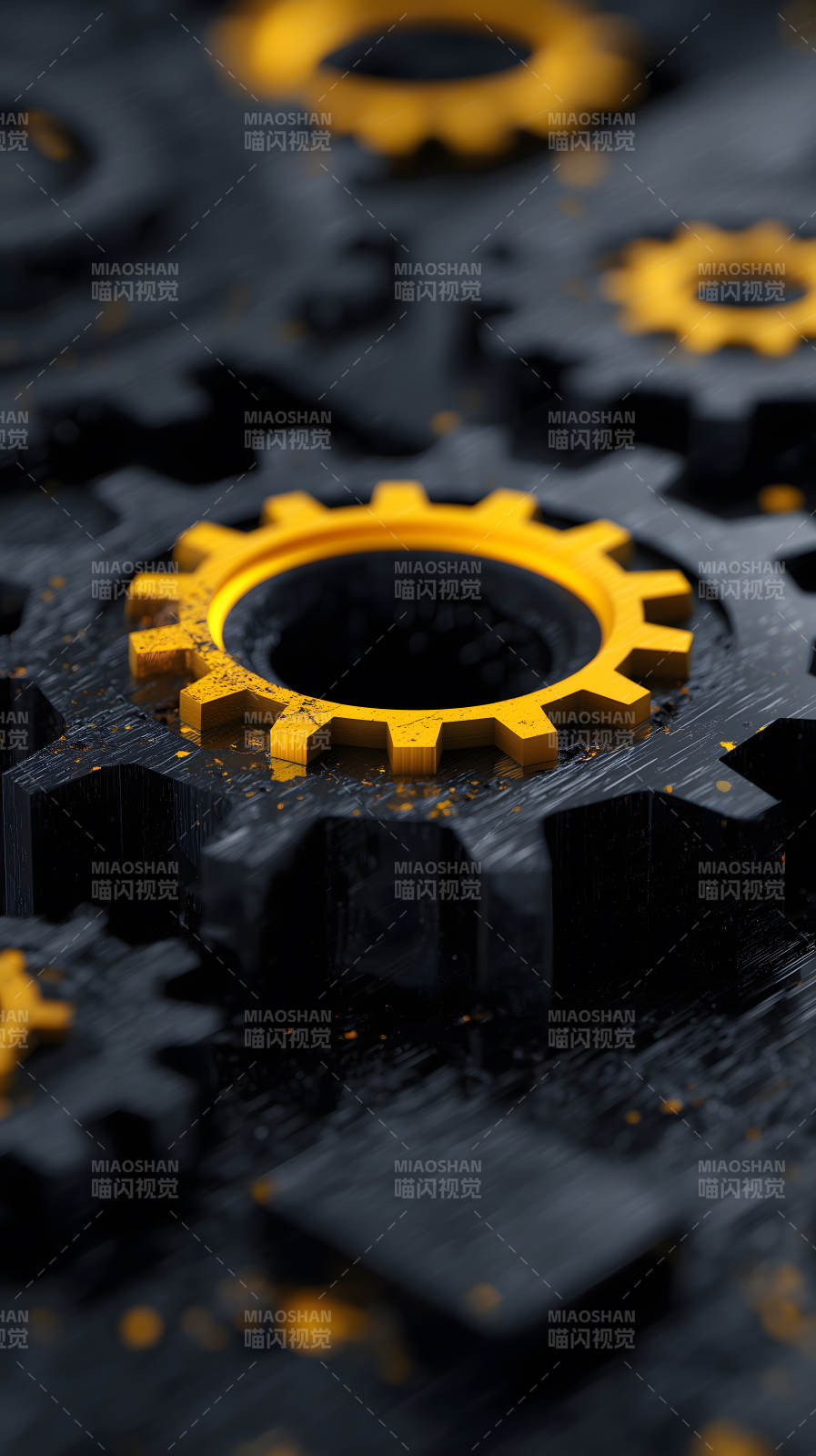 齿轮特写机械感图片
