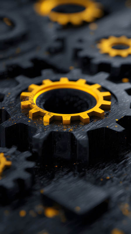 齿轮特写机械感图片