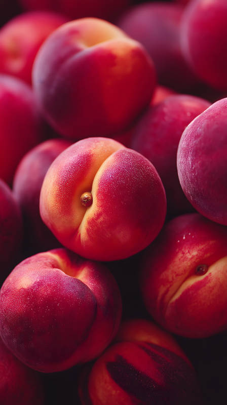 鲜艳诱人的蜜桃特写图片