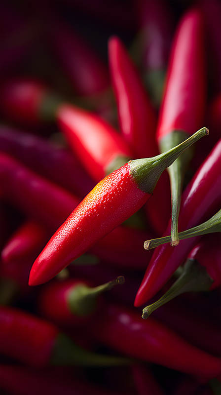 红辣椒特写图片