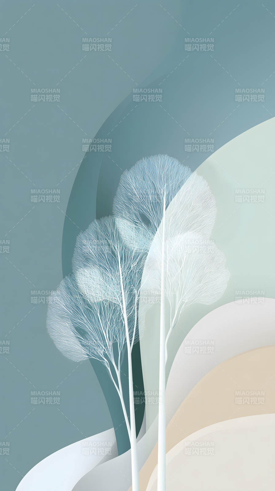 抽象树木艺术图片