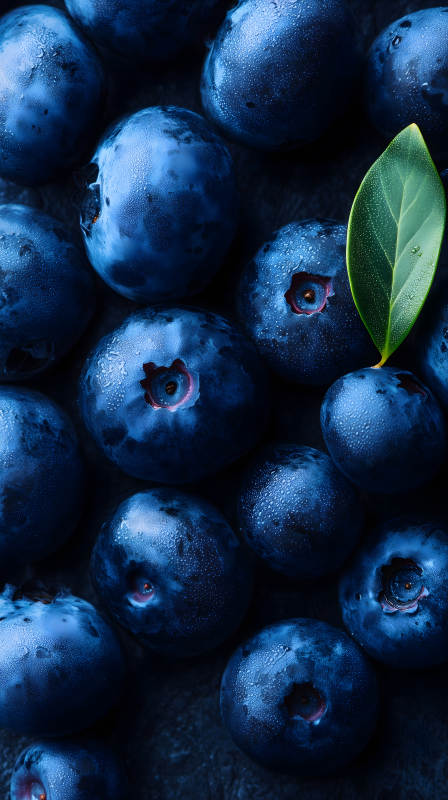 蓝莓特写清新诱人图片