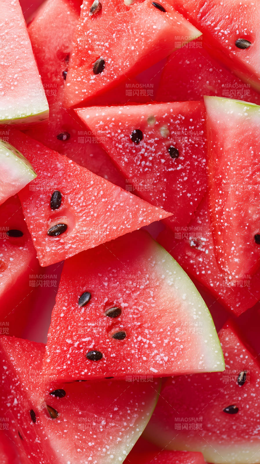 西瓜特写清新诱人图片