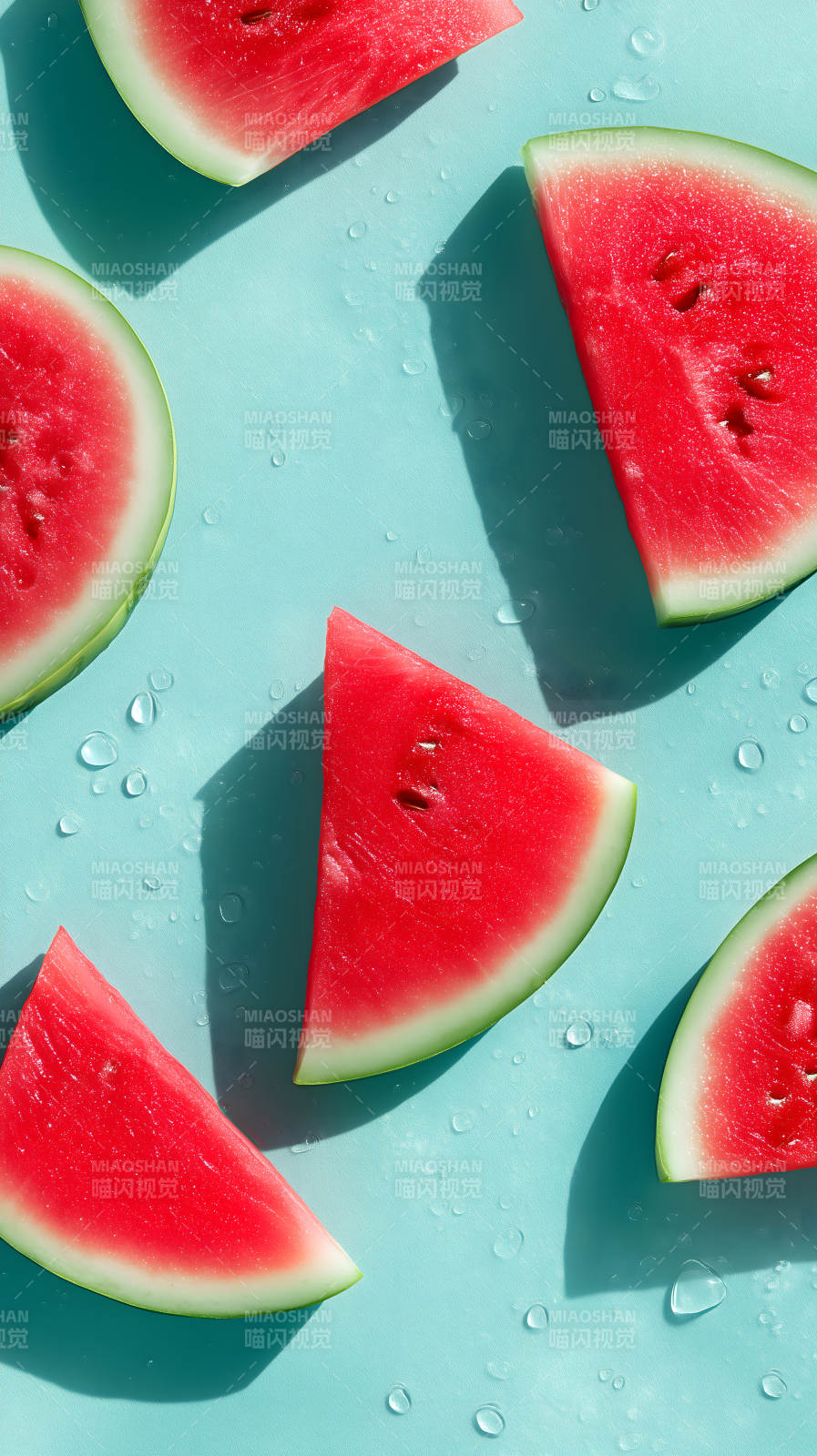 西瓜清爽夏日图片