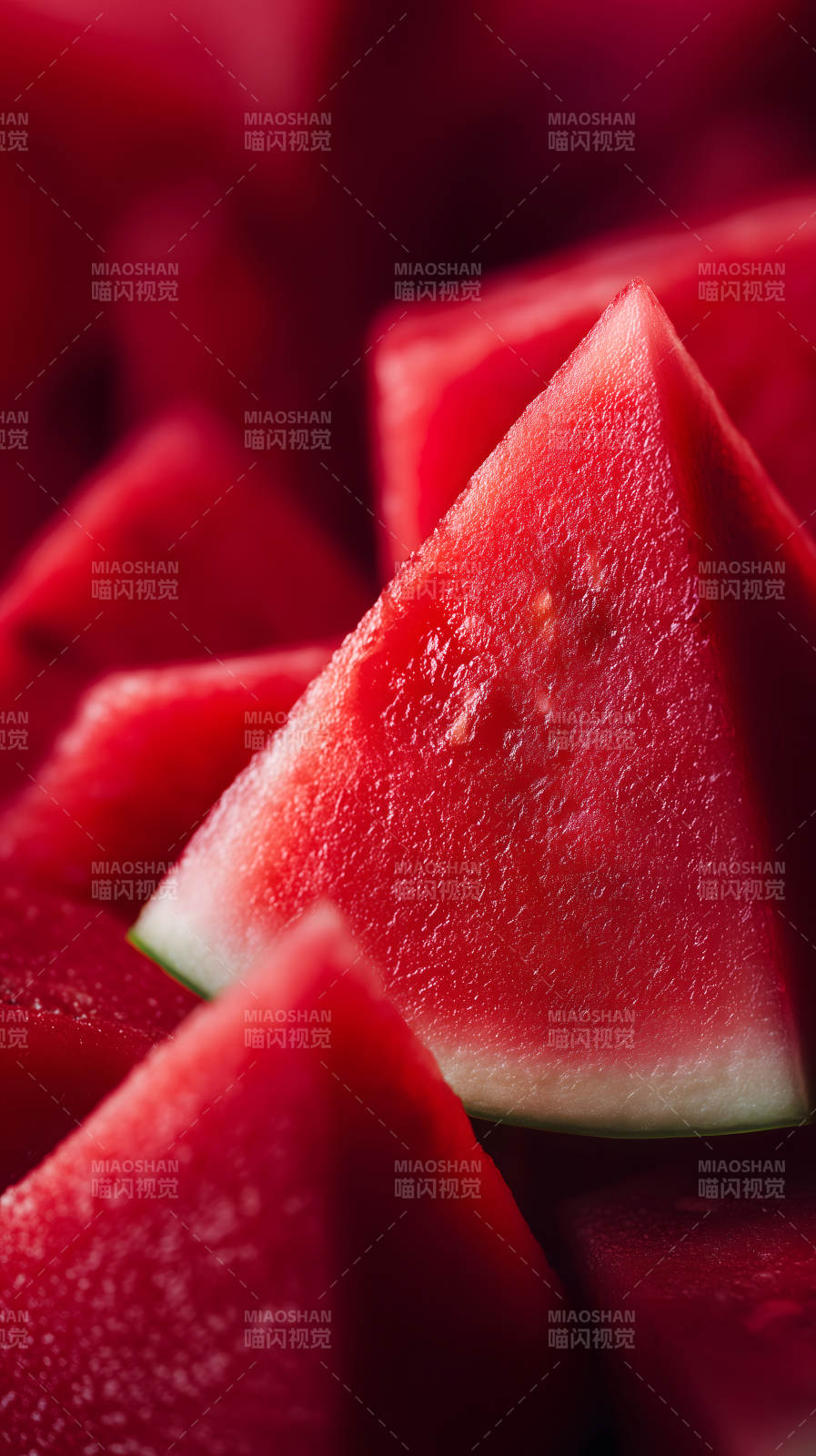 西瓜特写鲜红诱人图片