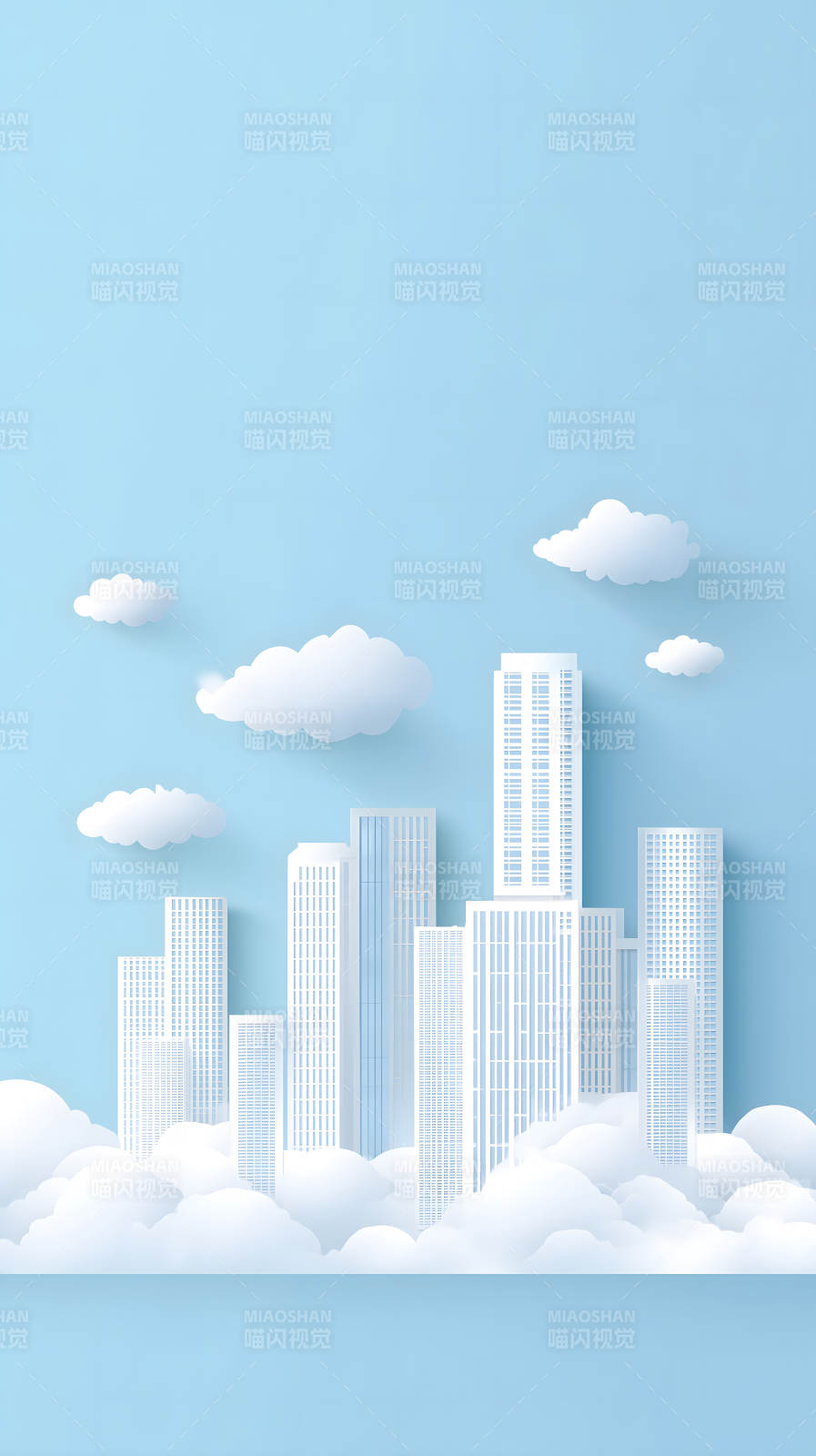 城市天空云朵建筑图片