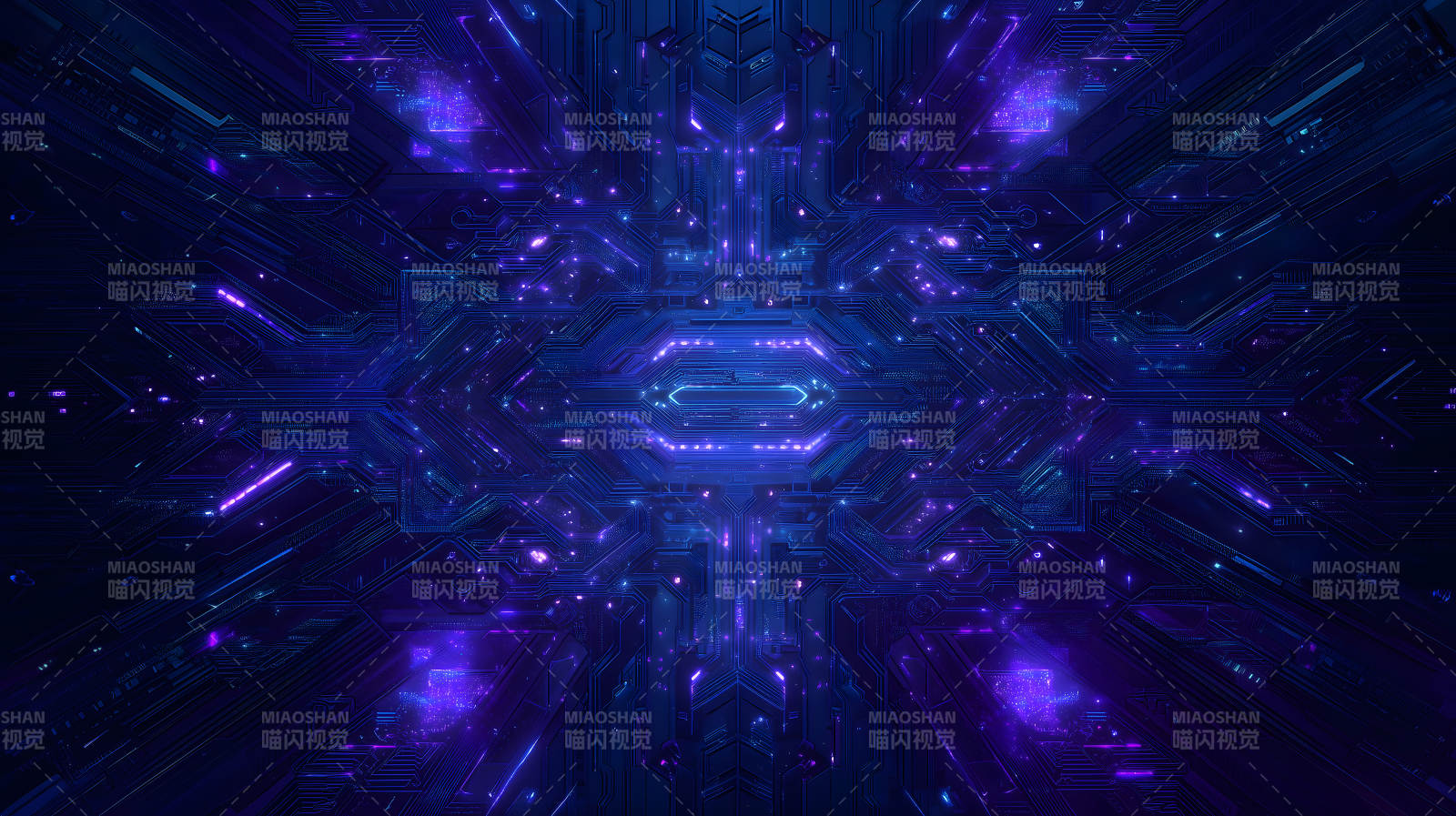 未来科技电路蓝紫色图片