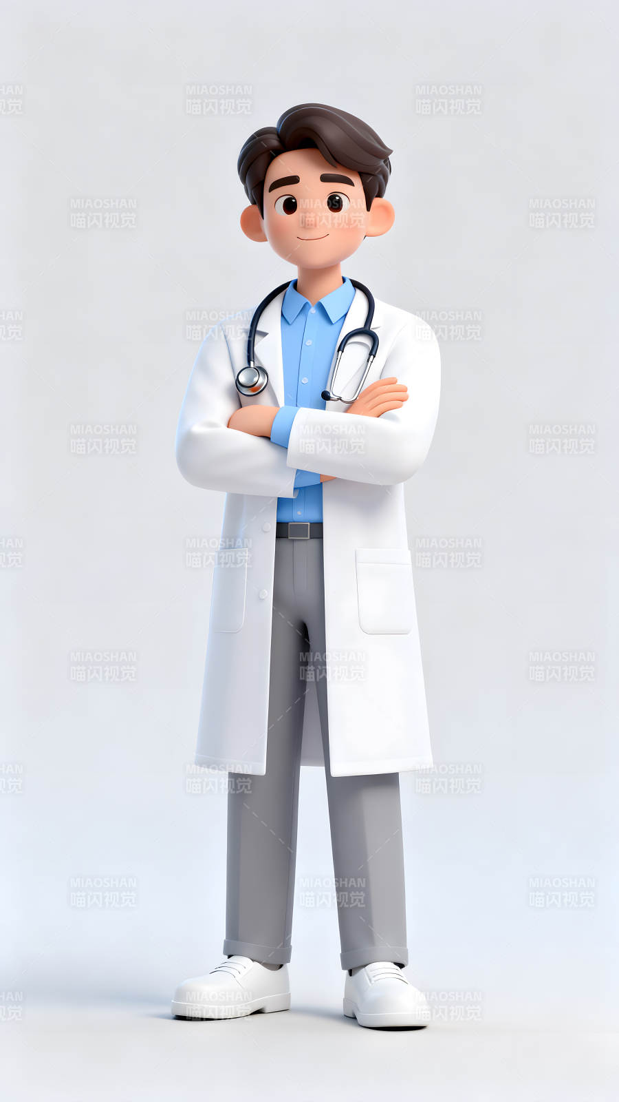 卡通医生形象展示图片
